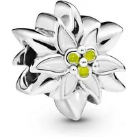 Pandora Bead 798243ENMX Charm Edelsweiss Flower Sterling-Silber