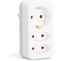 Aigostar Steckdosenadapter 3-fach Mehrfachsteckdose Tragbar für Steckdose Mehrfachsteckdose