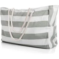 BigDean XL-Strandtasche Badetasche Strandtasche mit Reißverschluss Schwimmbad Tasche (Packung, 1-tlg., 1 stk), Waschbar bei 30°c