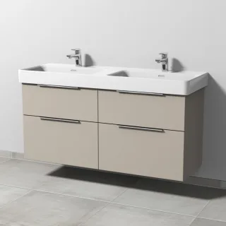 Sanipa 3way Waschtischunterbau zu Laufen Pro S Waschtisch mit 4 Auszügen, Kaschmir-Matt UP7711U