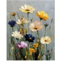 Zyronn Malen nach Zahlen Malen Set für Erwachsene und Anfänger – Wildblumen, 40 x 50 cm, DIY-Acrylmalerei auf Leinwand,Wanddekoration für Zuhause, Geschenk