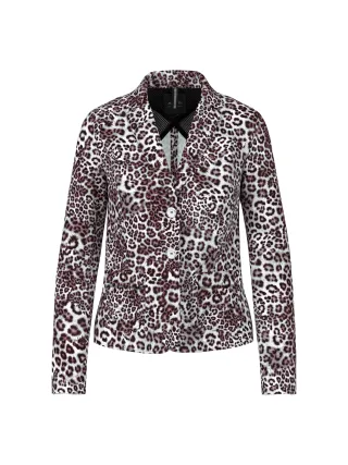 Marc Cain Sports - Blazer mit Leo Print rhododendron - Gr. - 38