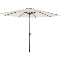 Avestar Sonnenschirm Aluminium-Sonnenschirm mit Kurbel und Neigungsverstellung, Tischschirm mit 8 stabilen Rippen, ∅228cm, ohne Schirmständer