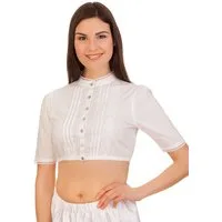 Stockerpoint Dirndlbluse Dirndlbluse - B7086 - weiß