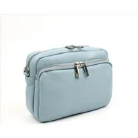 MIRROSI Umhängetasche Damen, Crossbody Bag, Echtleder Made in Italy, 22x16x7cm (BXHXT)