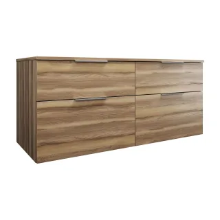 Burgbad Waschtischunterschrank Eqio 619x1400x550 Frassino Dekor Cappuccino, SGUU140LF3437 SGUU140LF3437