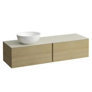 LAUFEN Waschtischunterschrank und Waschtischplatte ALESSI 500x1600x370 H4313520972501