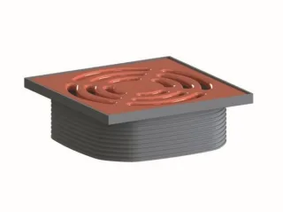 Dallmer Aufsatz DallDrain Pure, blutorange, 120 x 120 mm, 518187 518187