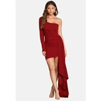Moda Minx Jerseykleid Bianca Short Ruffle Dress mit raffiniertem Ruffle-Element