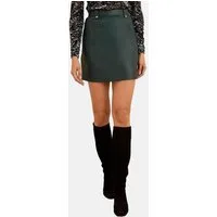Love & Roses Lederrock Love & Roses Minirock aus Kunstleder, Petite (1-tlg)