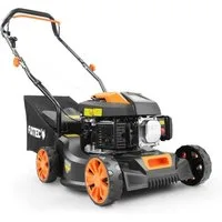 FUXTEC Benzinrasenmäher FX-RM4180, 40,6 cm Schnittbreite, 40 cm Schnittbreite, 45 L Fangkorb, 80 ccm
