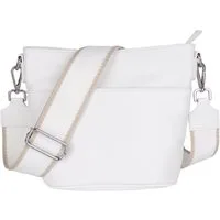 MIRROSI Umhängetasche Damen, Crossbody Bag, Echtleder Made in Italy (1 Tasche 2 Gurte oder Basic Version 1 Tasche 1 Gurt), 24x18x12cm (BXHXT)