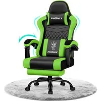 Adormii Gaming-Stuhl Gaming Stuhl ergonomisch Gaming Chair Bürostuhl verstellbare (Gaming Stuhl mit verstellbaren Lendenkissen, Armlehne und Kopfstütze, Gamer Stuhl Bequeme Sitzkissen), gepolsterter Gaming-Stuhl, bis 150 kg Belastbarkeit