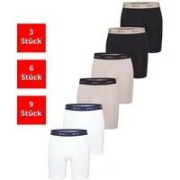 Phil & Co. Langer Boxer Long Boxer Briefs - langes Bein - Jersey - ohne störendes Etikett (6-St) Retroshorts Boxershorts Multipack Mehrpack Baumwolle Herren 6-Pack