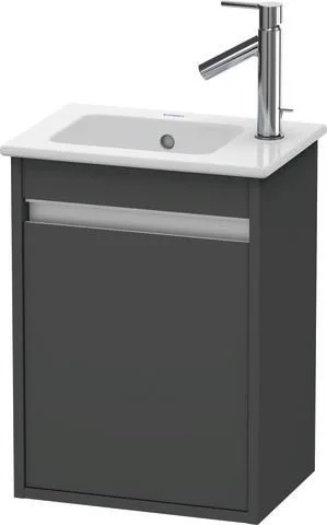 Duravit Ketho Waschtischunterbau wandhängend Graphit Matt 400x285x550 mm - KT6417L4949 KT6417L4949