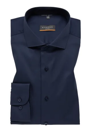 ETERNA - Cover Shirt Twill Langarm navy - Gr. - 43