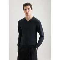 seidensticker Pullunder Schwarze Rose 1/1 V-Neck Uni