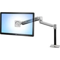 LX HD Sitz-Steh-Tischmontage-LCD-Arm, Monitorhalterung silber/schwarz