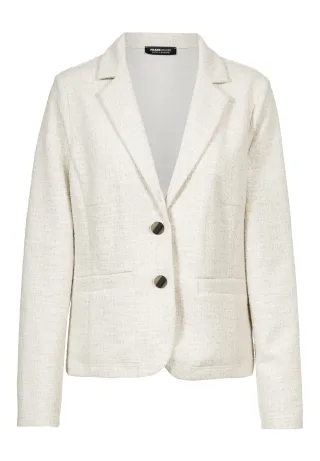 FRANK WALDER - Leichtjacke COOL SUMMER mit Paspeltaschen ecru - Gr. - 42