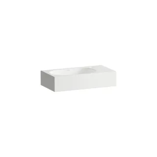 Laufen FUSION.S Waschtisch H515FS40001111 450x236x100 mm, mit Armaturenbank, mit einem Hahnloch, ohne Überlauf, weiß