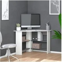 Vicco Eckschreibtisch Arion, Weiß/Anthrazit, 90 x 90 cm (1-St)
