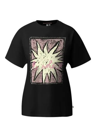 Q/S designed by - T-Shirt mit Frontprint schwarz - Gr. - XS