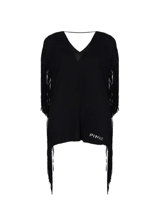 Pinko Bluse Papaveri Damen schwarz