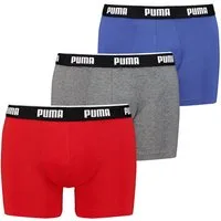 PUMA Boxershorts PUMA MEN EVERYDAY BASIC BOXERS 3P (3er Pack) Komfortabler elastischer Logobund