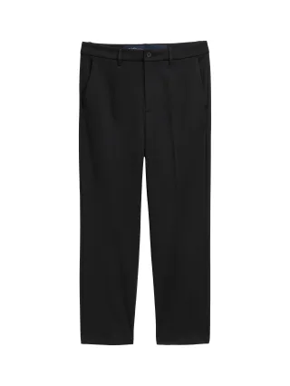 Denim Tom Tailor - Loose Fit Piqué Hose black - Gr. - S/32