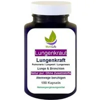 MultiLife Lungenkraut Lungenwurz (Pulmonaria) ohne Zusatzstoffe Kapseln, 1 er Dose à 180 St., 88 g, Art. 27380-180