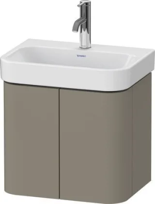 Duravit Happy D.2 Plus Waschtischunterbau wandhängend Stein Grau Seidenmatt 475x350x415 mm - HP43840 HP4384092920000