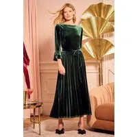 Love & Roses Midikleid Love & Roses Midikleid aus Samt, Petite (1-tlg)