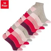 Footstar Kurzsocken Kinder Baumwoll Kurzschaft Socken (10 Paar) Ferse-Spitze