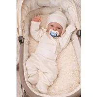 La Bortini Body & Hose Baby Anzug 3Tlg Wickelbody Hose Mütze Body aus reiner Baumwolle, 44 50 56 62 68 74 80