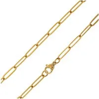 trendor Kette ohne Anhänger 75880, Halskette für Damen Gold auf Edelstahl Bicycle-Chain 45 cm