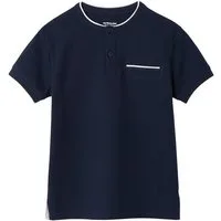 vertbaudet Poloshirt Jungen Poloshirt mit Stehkragen