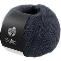 LANA GROSSA SOFFIO Häkelwolle, 215 m (flauschiges Lace-Garn aus Merino- & Baumwolle), 25 g