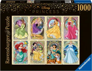 Ravensburger Disney Puzzle 16504 - Nouveau Art Prinzessinnen [1.000 Teile]
