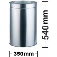 WESCO Einbaumülleimer WESCO® Metall-Einsatzeimer verzinkt zu Pushboy 50 ltr.