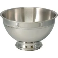 Koopman Schale Edelstahl-Champagnerkühler - silber - 30 x 21 cm rund, Edelstahl, robust und langlebig