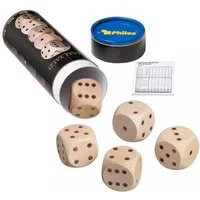Philos Spiel, Maxi Yatzi - für Senioren - extra große Würfel - 60mm