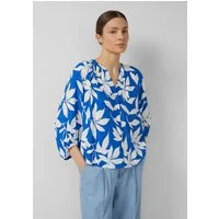 s.Oliver Kurzarmbluse Bluse Strukturierte Bluse mit weitem Ärmel