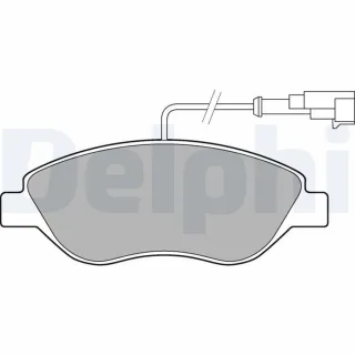 Delphi Bremsbel?ge vorne Alfa Romeo Mito Fiat Bravo Lancia Delta