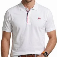 Geographical Norway Poloshirt Herren Poloshirt Kurzarm 100% Baumwolle Piqué Regular Fit