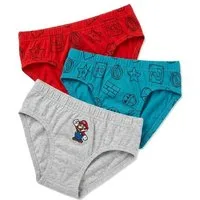 Super Mario Schlüpfer Super Mario Jungen Unterhosen 3er Set – Kinder Slips 104–140 (Packung, 3er Pack) 3 Jungen Unterhosen im Set