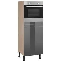OPTIFIT Backofen/Kühlumbauschrank Bern 60 cm breit, 176 cm hoch, höhenverstellbare Stellfüße, mit Metallgriff