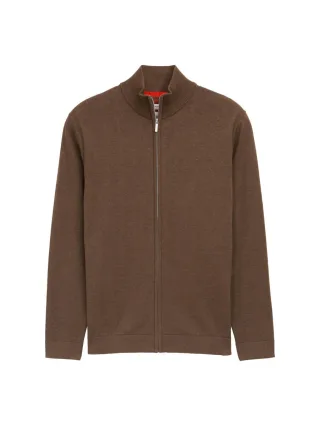 Tom Tailor - Strickjacke aus Baumwolle braun - Gr. - XL