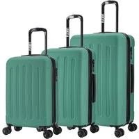 Flexot Hartschalen-Trolley F-3045 (Gr. M, L, XL) – Kofferset – ABS-Hartschale, 4 Rollen, Robuster und moderner Koffer mit vier 360° Rollen und Zahlenschloss