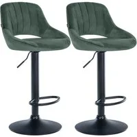 CLP Barhocker Milet Samt (Set, 2er), Samtbezüge, höhenverstellbar, drehbar