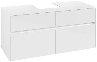 Villeroy & Boch Waschtischunterschrank Collaro C09700 1200x548x500mm Glossy White C09700DH
